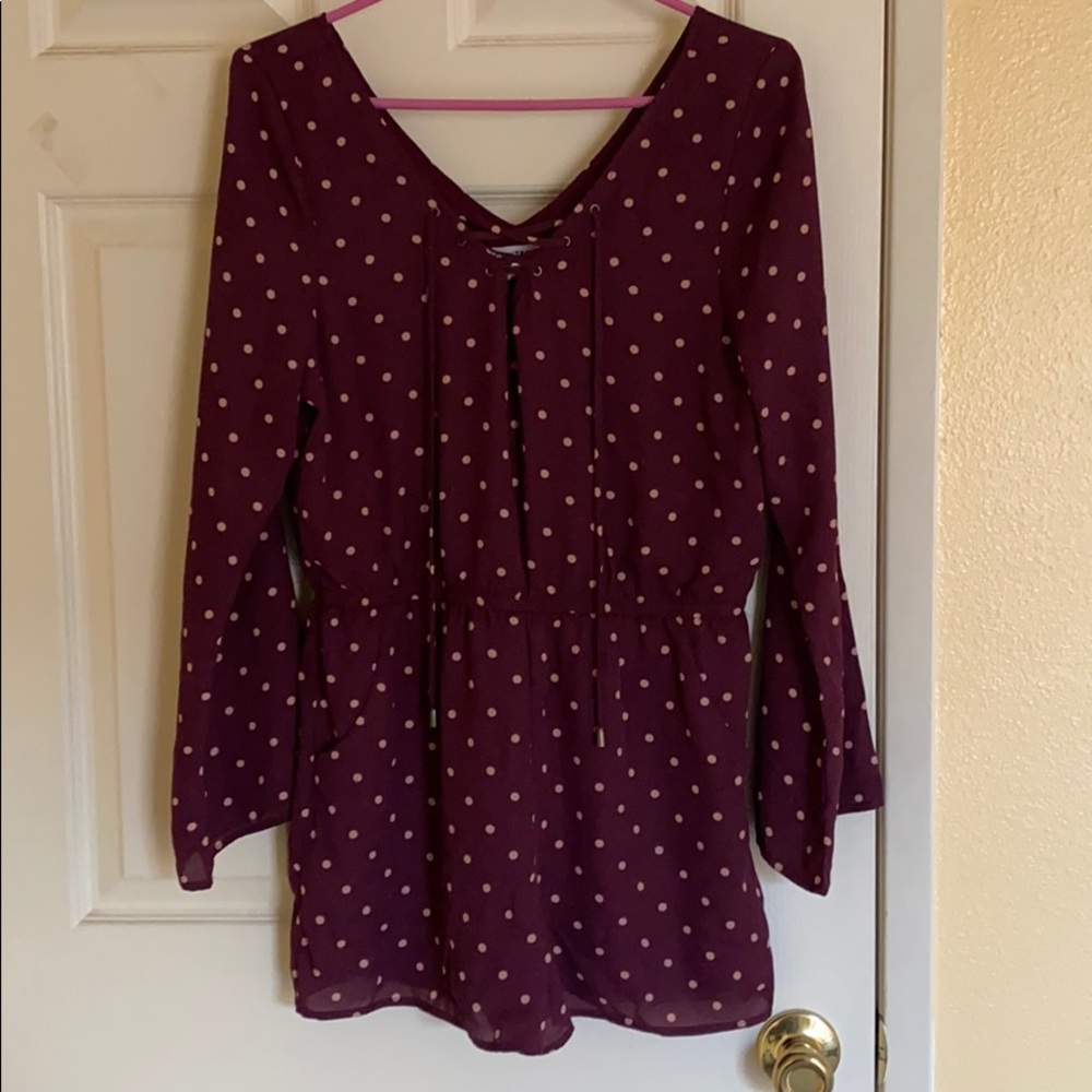 Polka dot romper